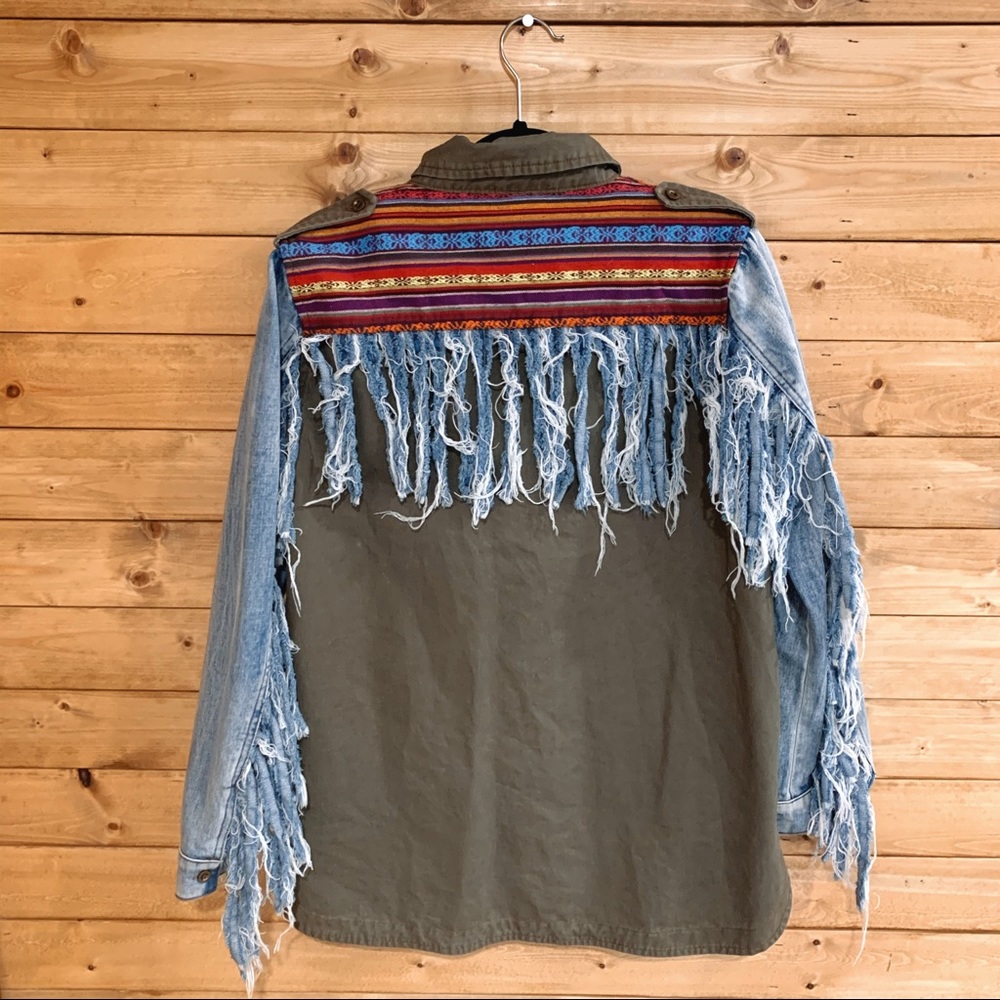 ✨RAGA All Washed Up Embroidered Denim Jacket